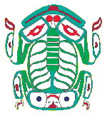 Haida Frog Logo created by Don Pongracz, Haida Artist